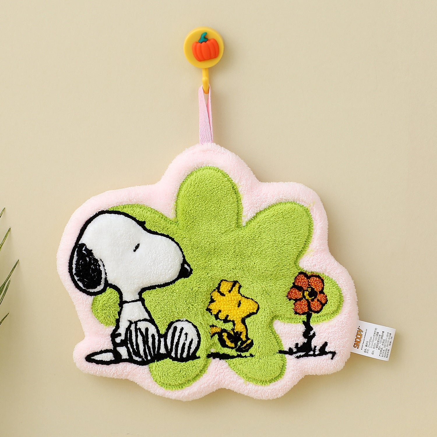 Snoopy Coral Fleece Hand Towel – Absorbent, Shed-Free Bathroom Towel